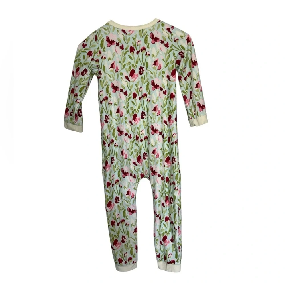 SweetHoney Floral Pajama Set with Ruffles